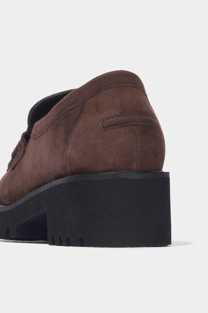 Chunky Leather Penny Loafers