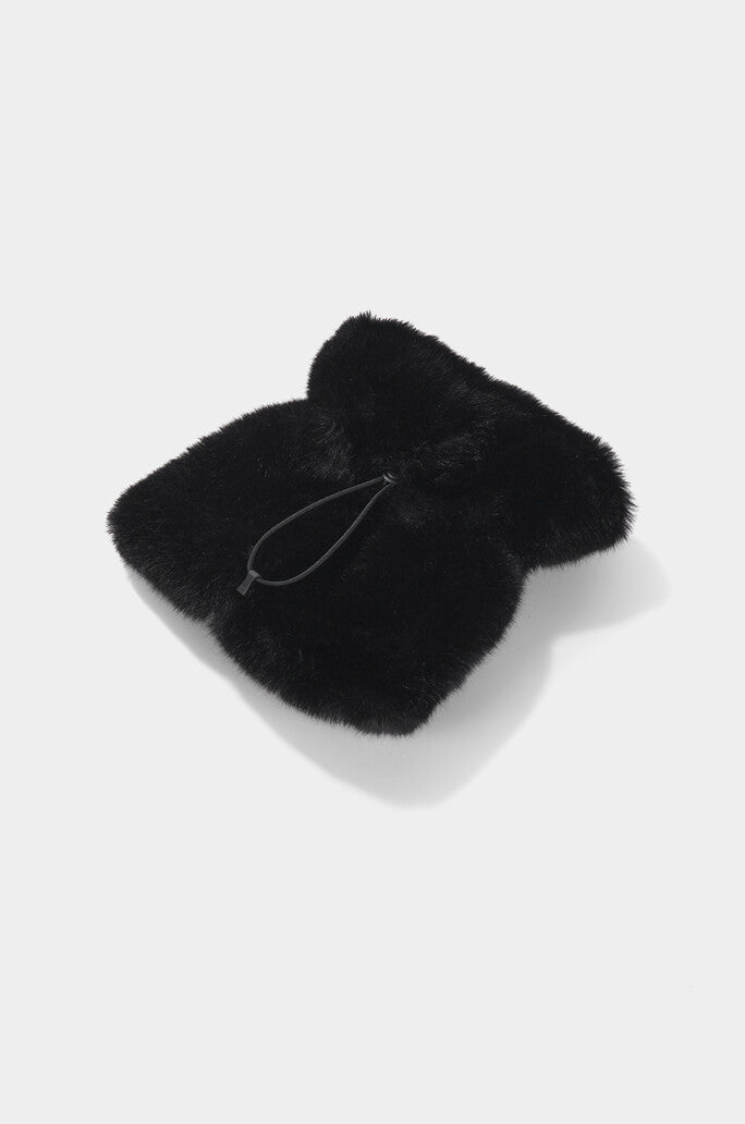 Fur Drawstring Leg Warmer