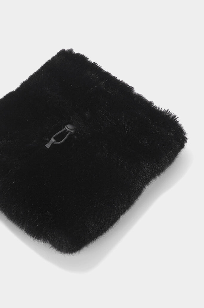 Fur Drawstring Leg Warmer