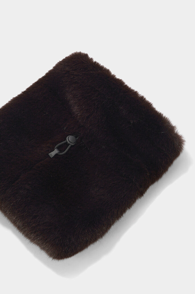 Fur Drawstring Leg Warmer