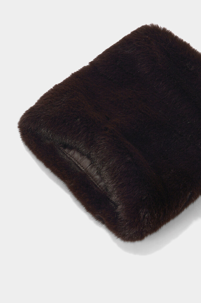 Fur Drawstring Leg Warmer