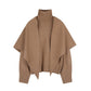 Whole-Garment Turtle Neck Knit Top With Scarf