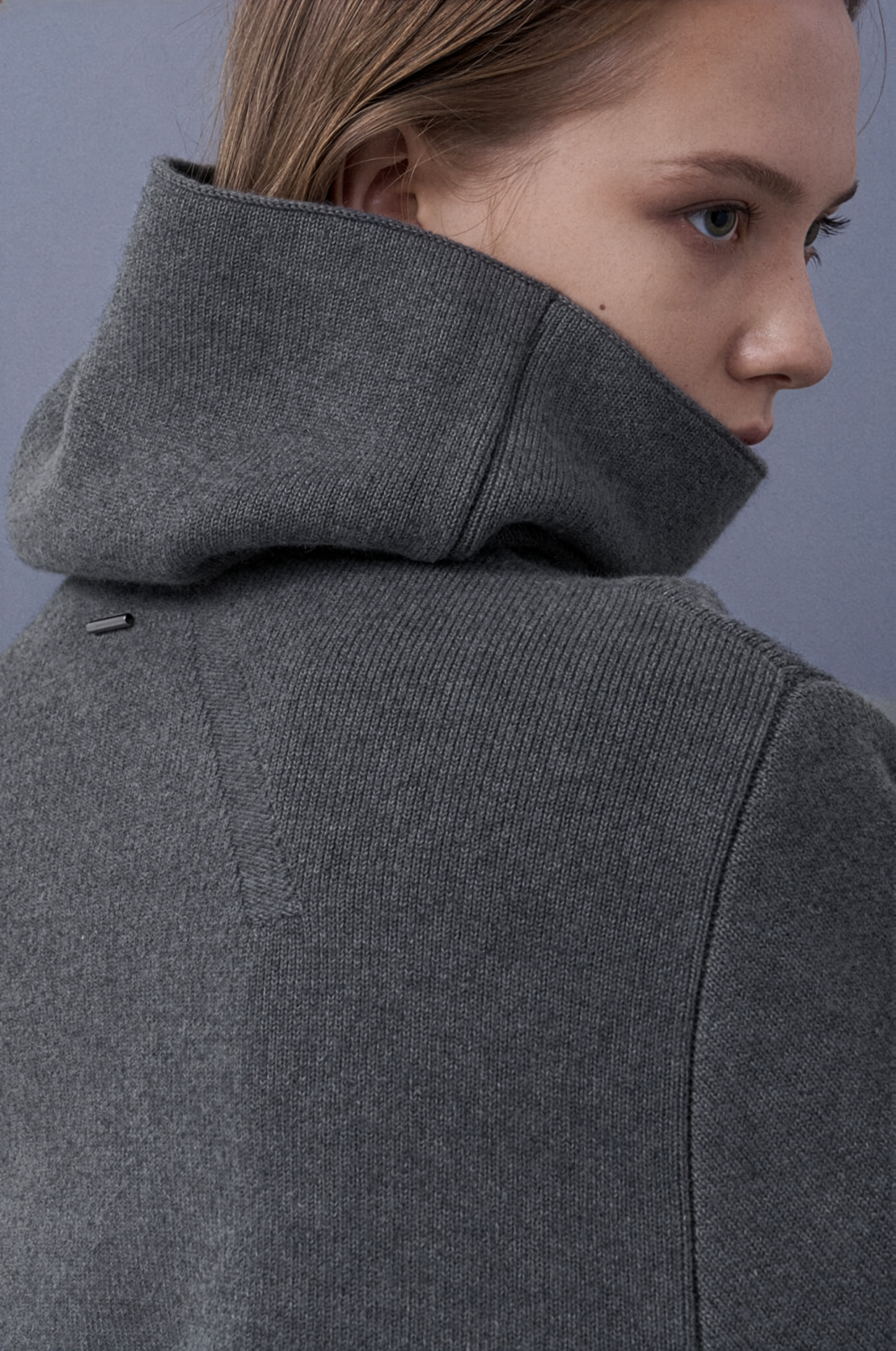 Boxy High Neck Knit Top