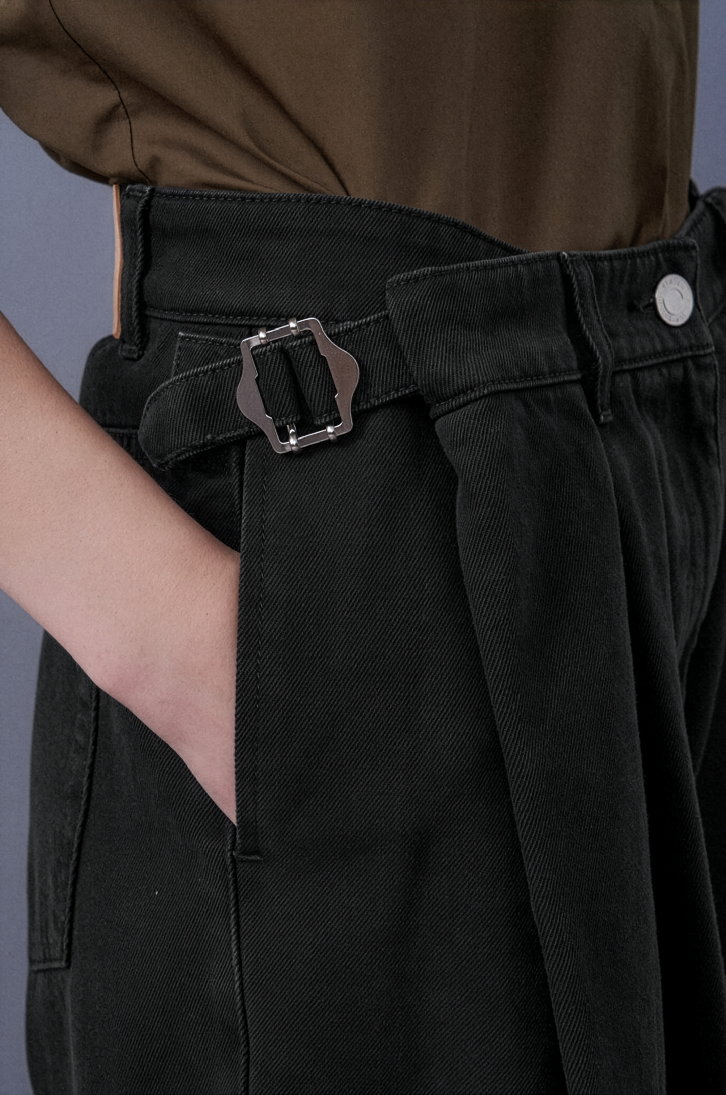 Volumed Wide Fit Denim Pants