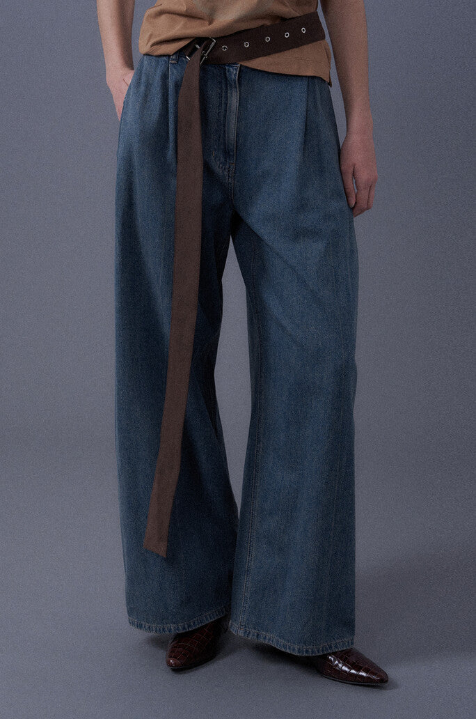 Wide Fit Fluid Denim