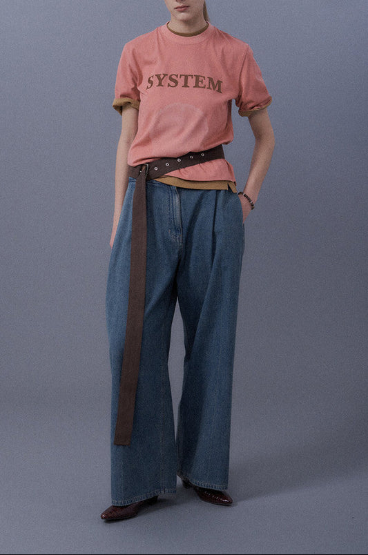 Wide Fit Fluid Denim