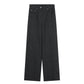 Straight Fit Textured Trousers