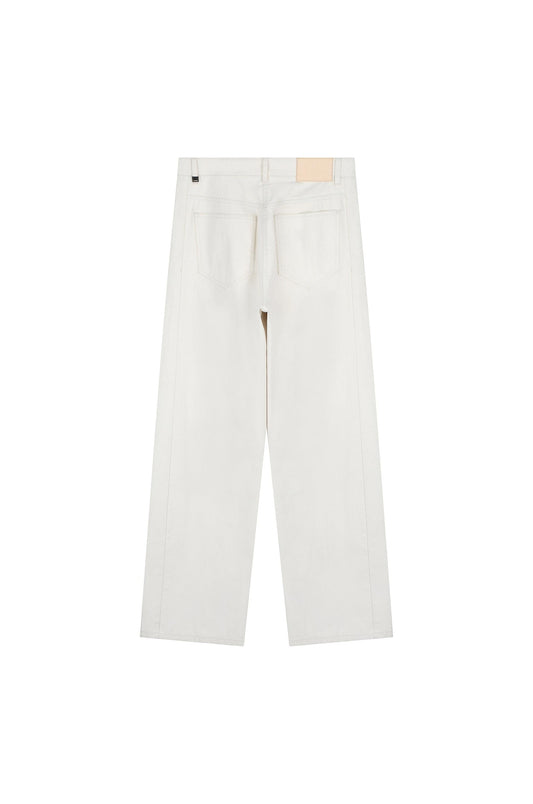 Curved Denim Pants