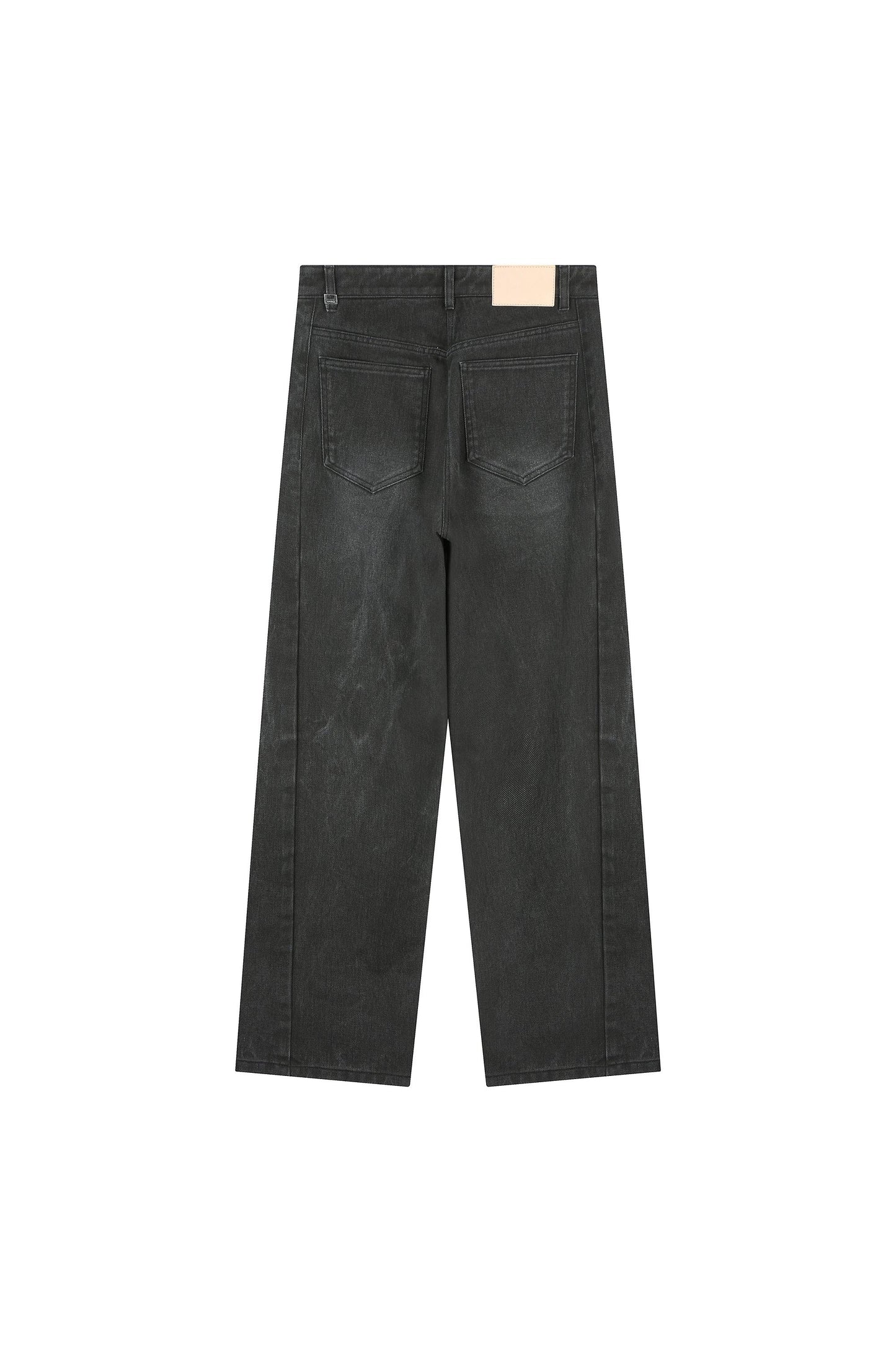 Curved Denim Pants