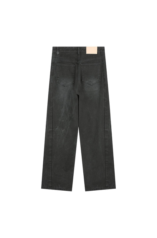 Curved Denim Pants