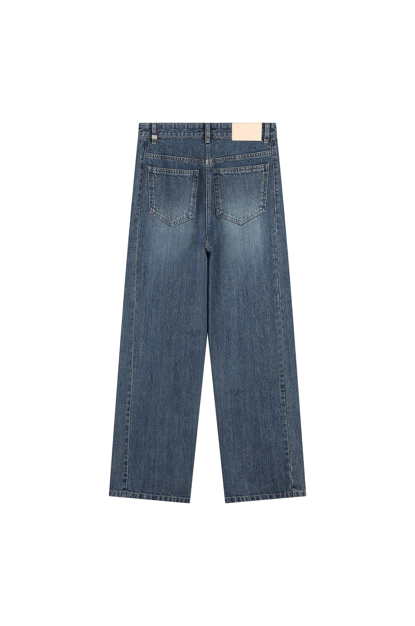 Curved Denim Pants