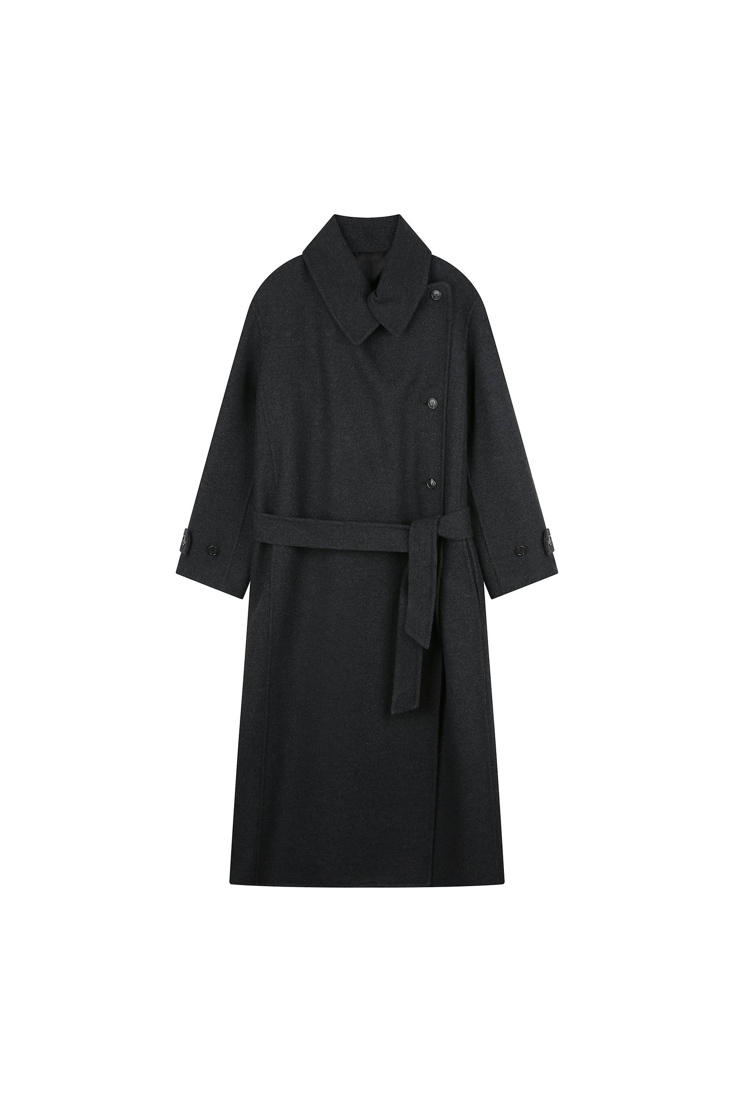 Fluid Lapel Double Coat