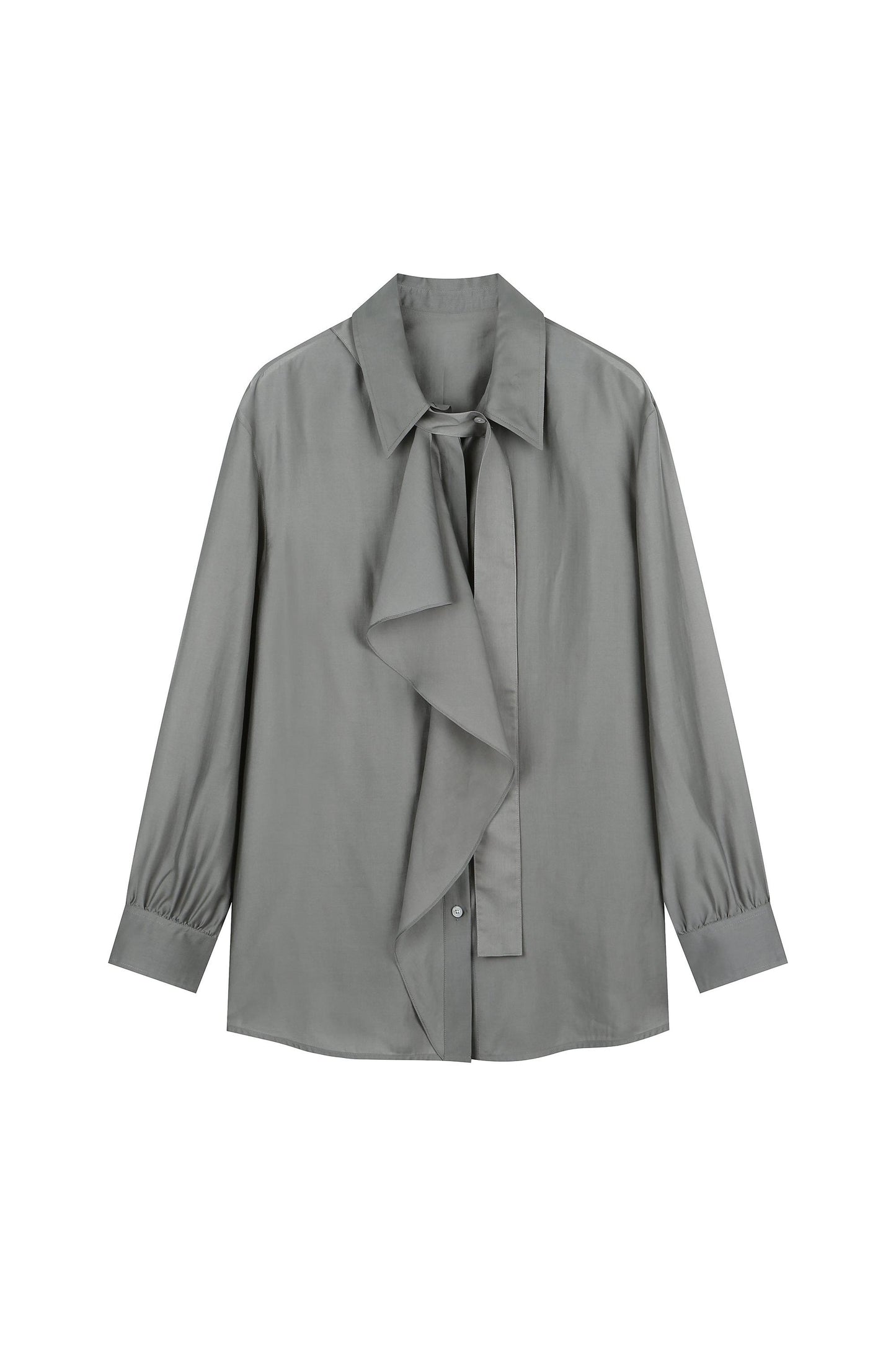 Classic Ruffled Fluid Blouse