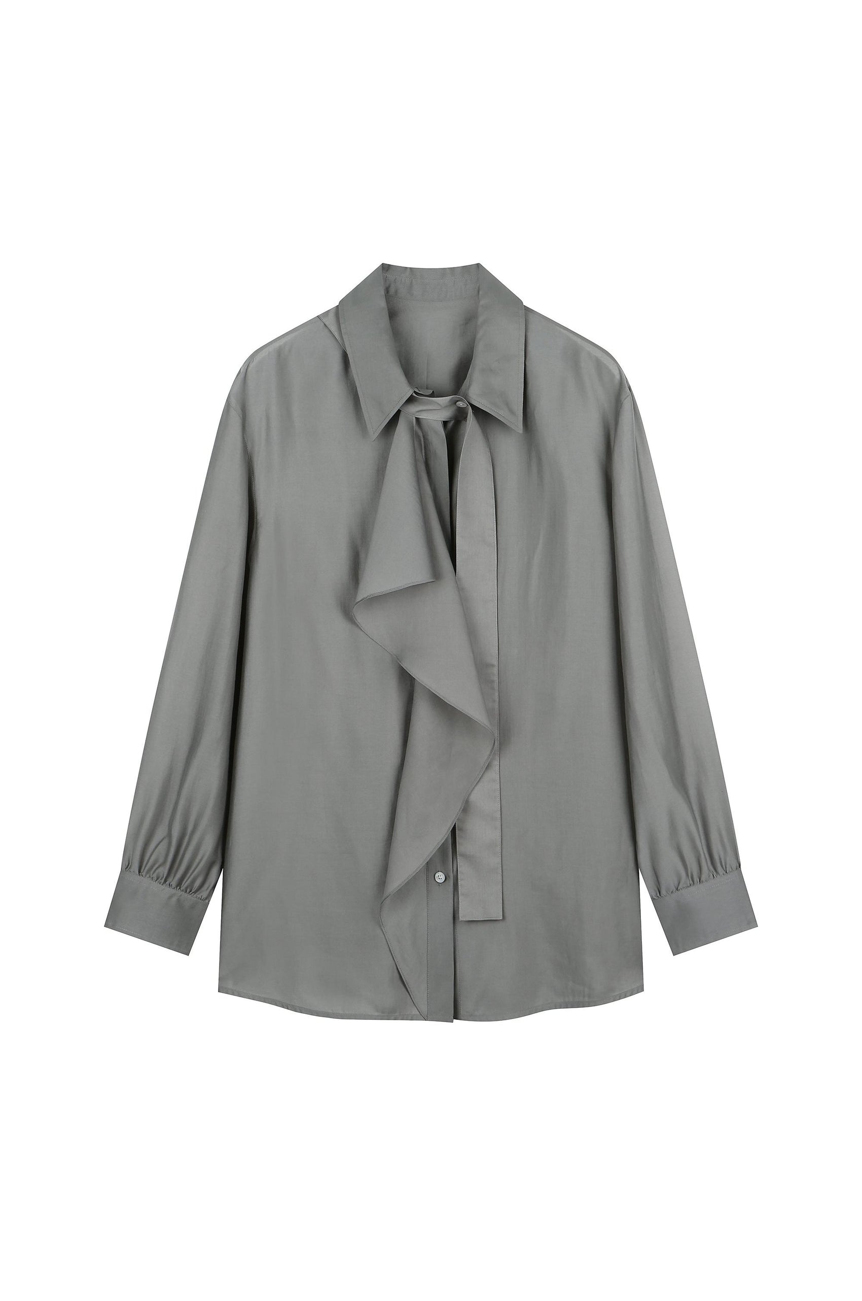 Classic Ruffled Fluid Blouse