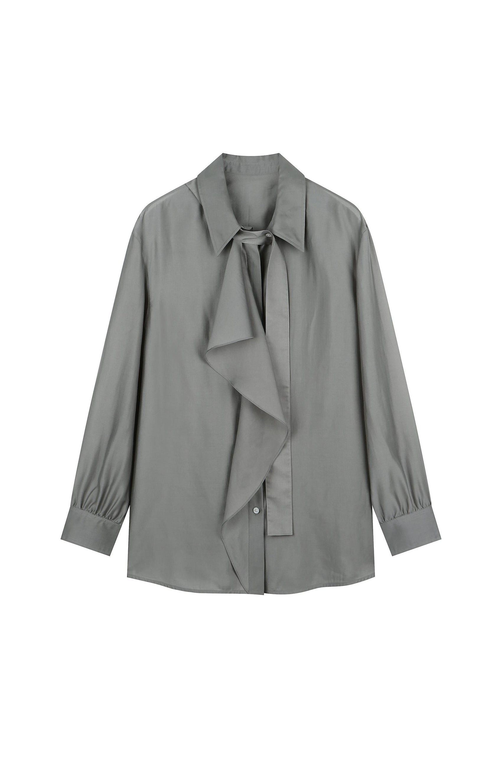 Classic Ruffled Fluid Blouse