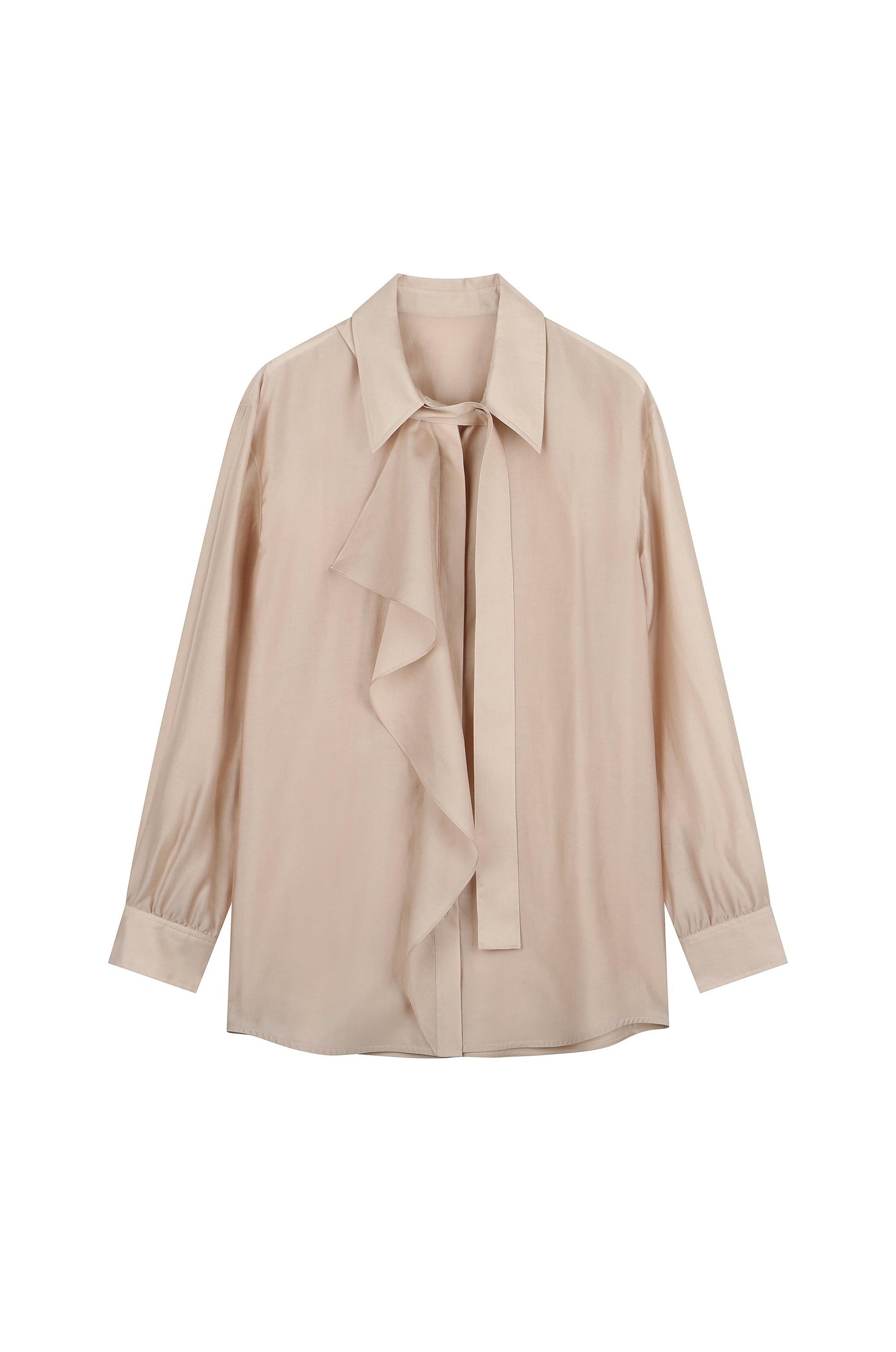 Classic Ruffled Fluid Blouse