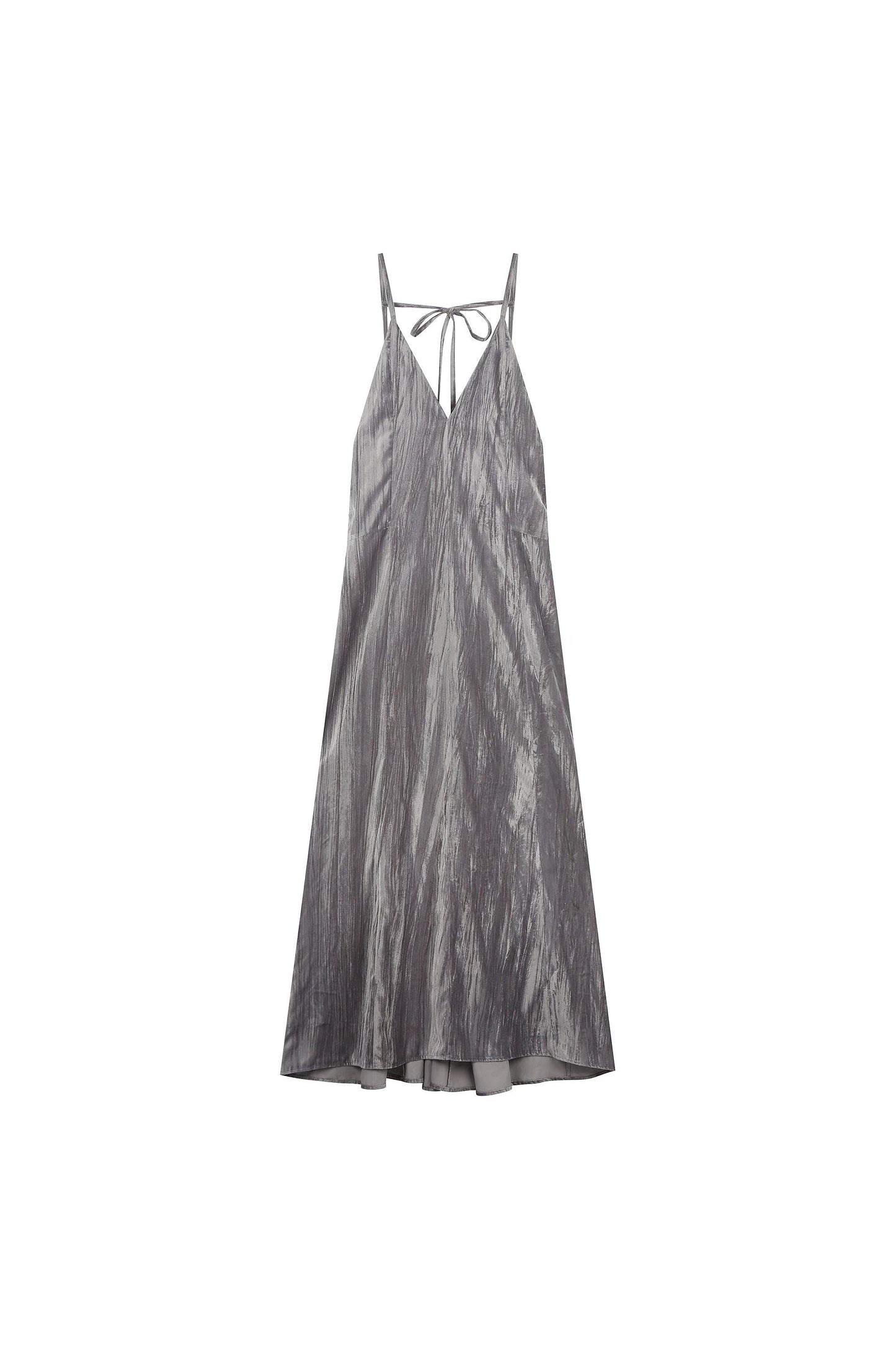 Deep V-Neck Velvet Long Dress