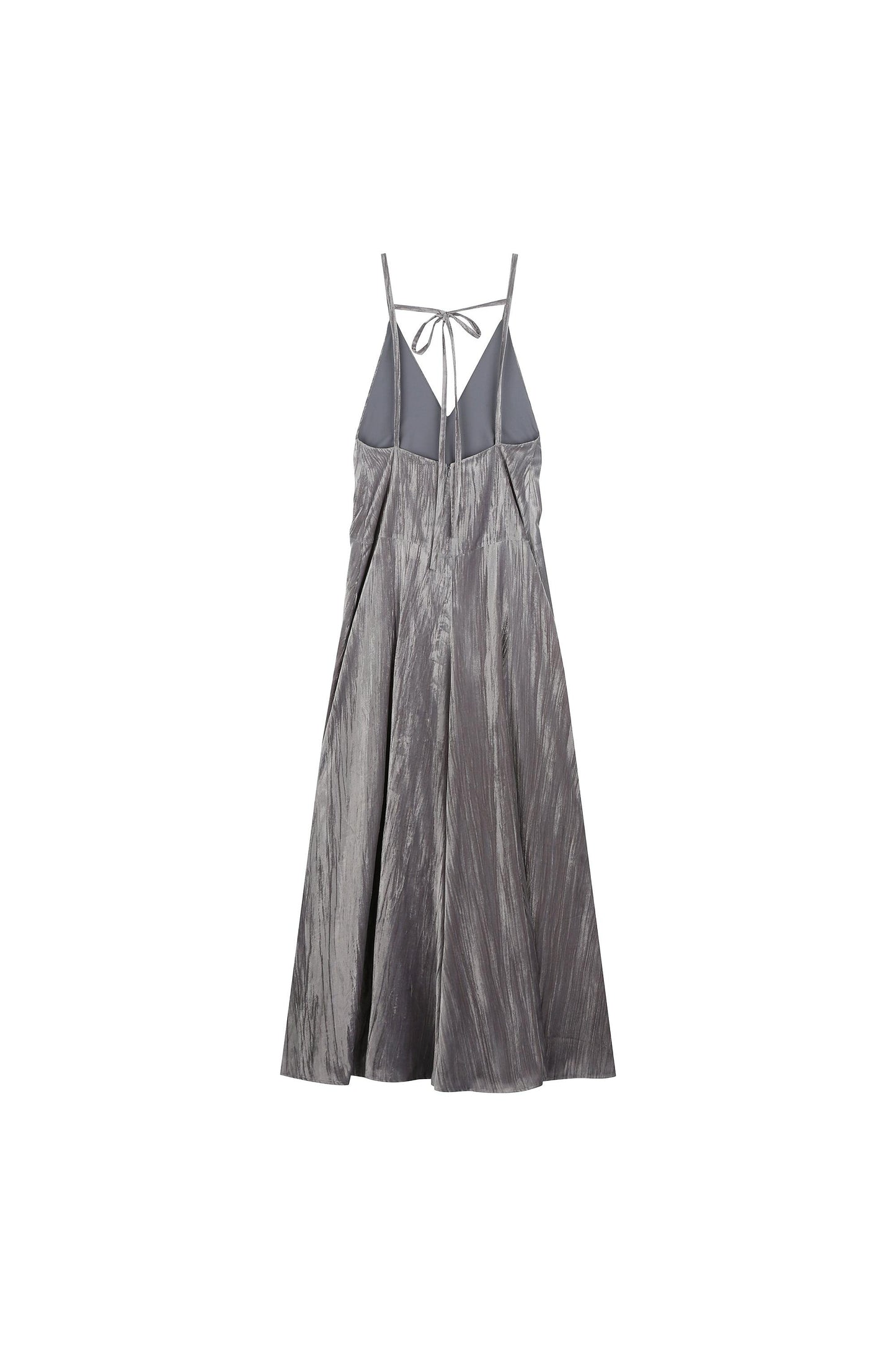 Deep V-Neck Velvet Long Dress