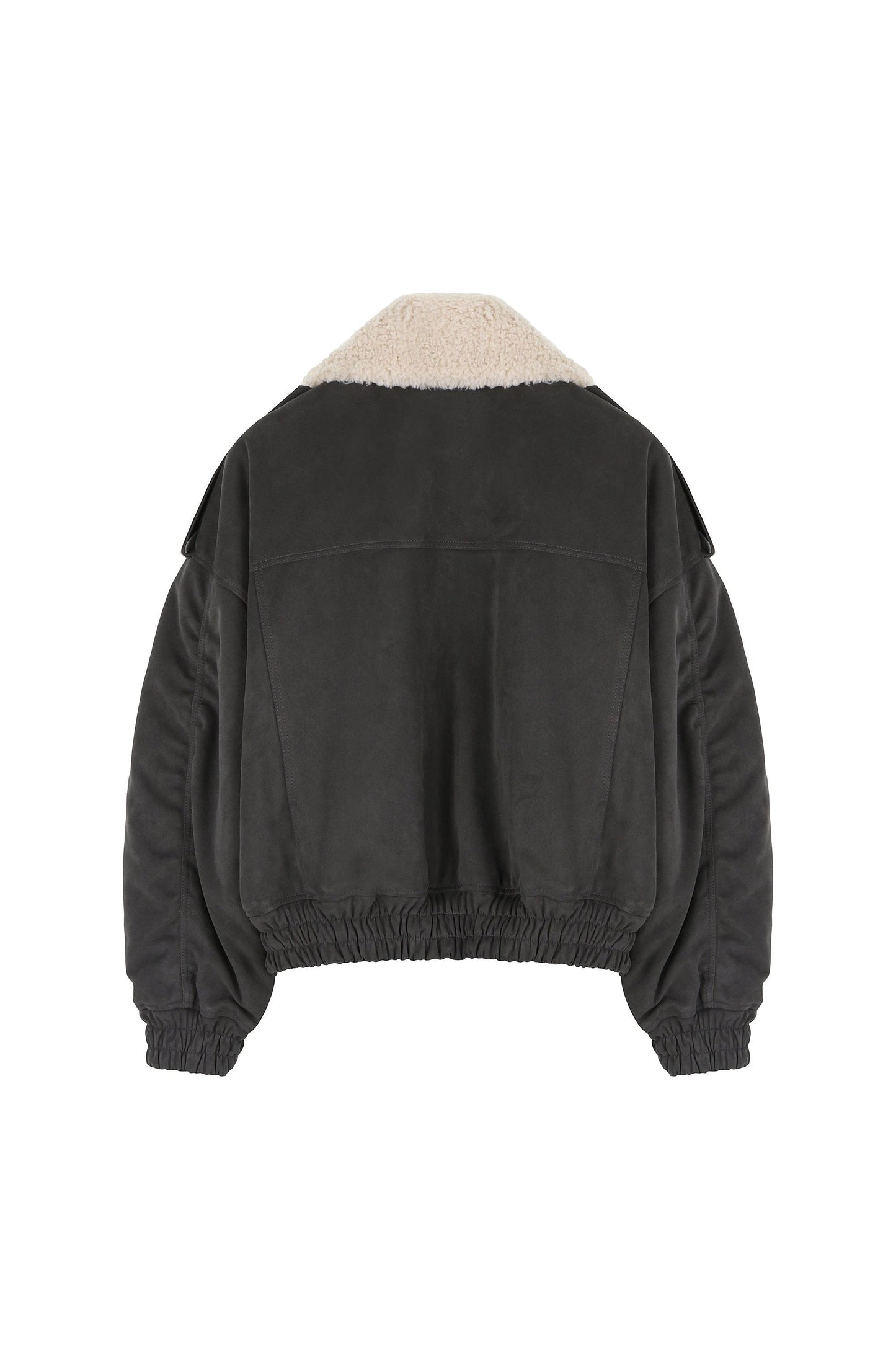 Classic Bomber Jacket With Fur Collar