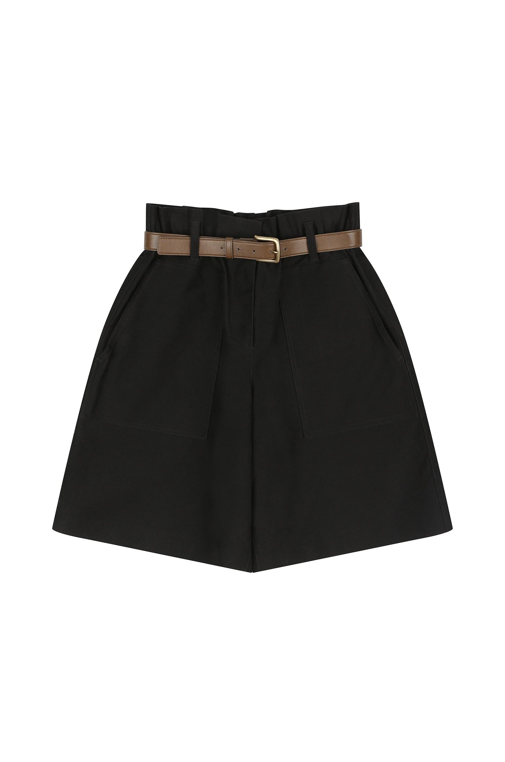Classic Volumed Shorts With Belt