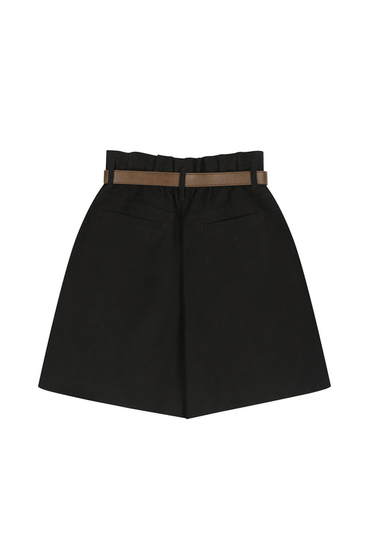 Classic Volumed Shorts With Belt