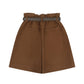 Classic Volumed Shorts With Belt