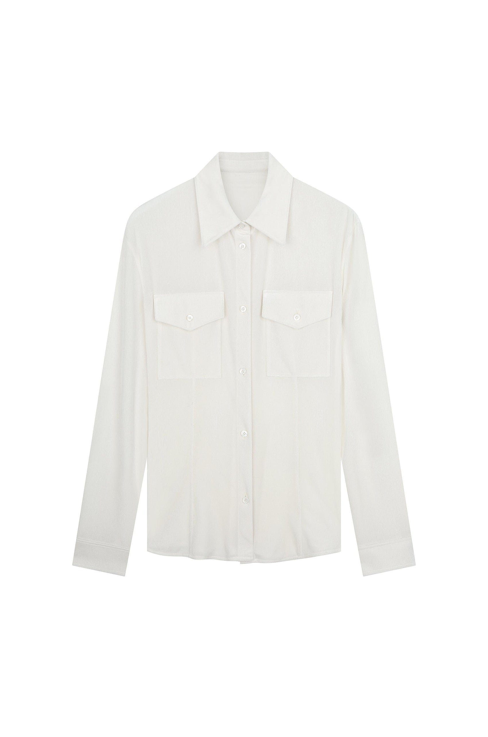 Slim Fit Velvet Shirt