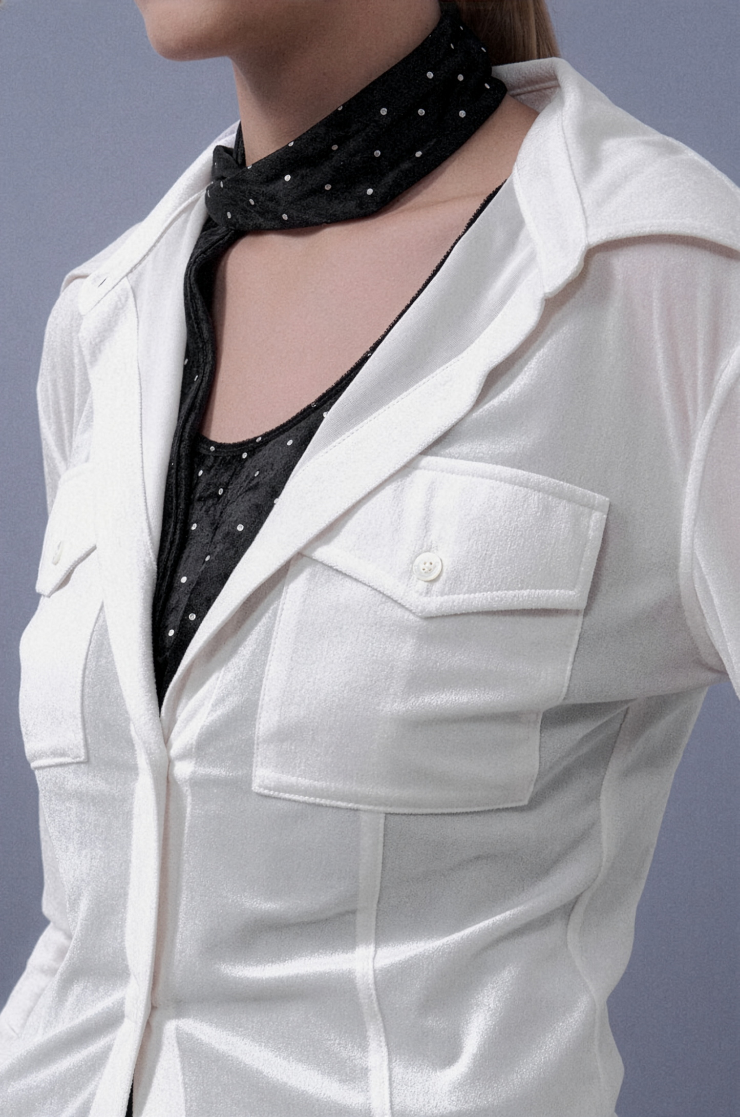 Slim Fit Velvet Shirt