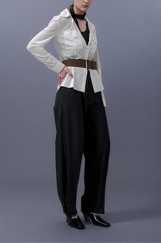 Slim Fit Velvet Shirt