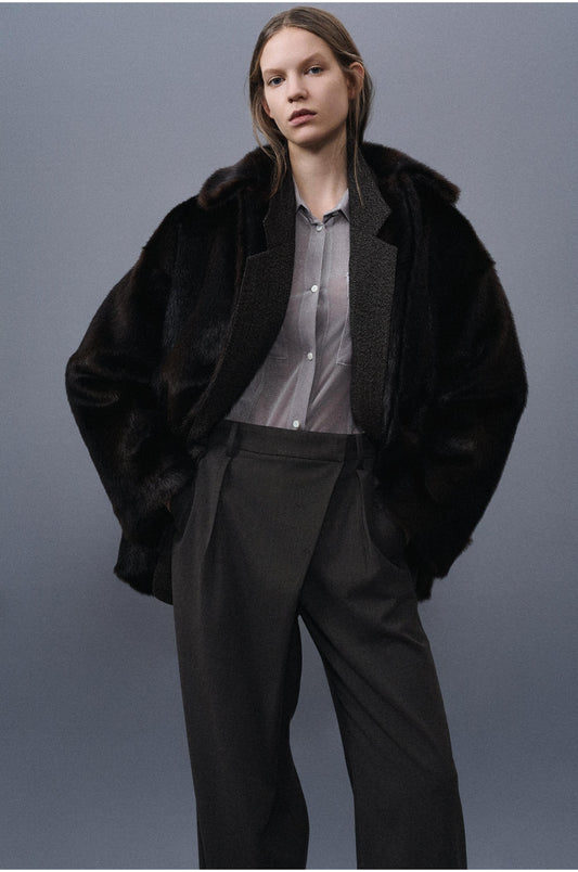 Slim Fit Velvet Shirt