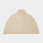 Wool-Blend High-Neck Cape Scarf