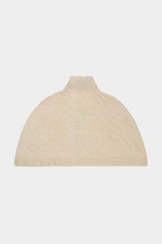 Wool-Blend High-Neck Cape Scarf