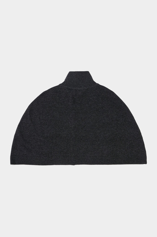 Wool-Blend High-Neck Cape Scarf