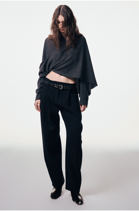 Cross Tied Knit Cardigan