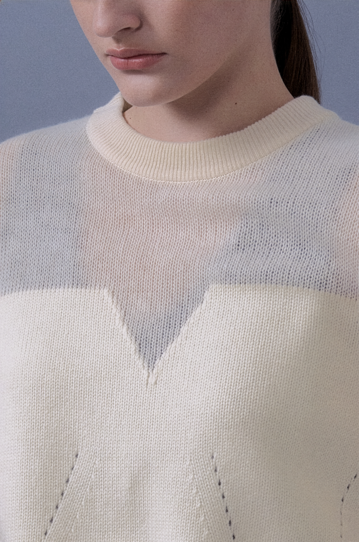 Modern Incision Knit Top