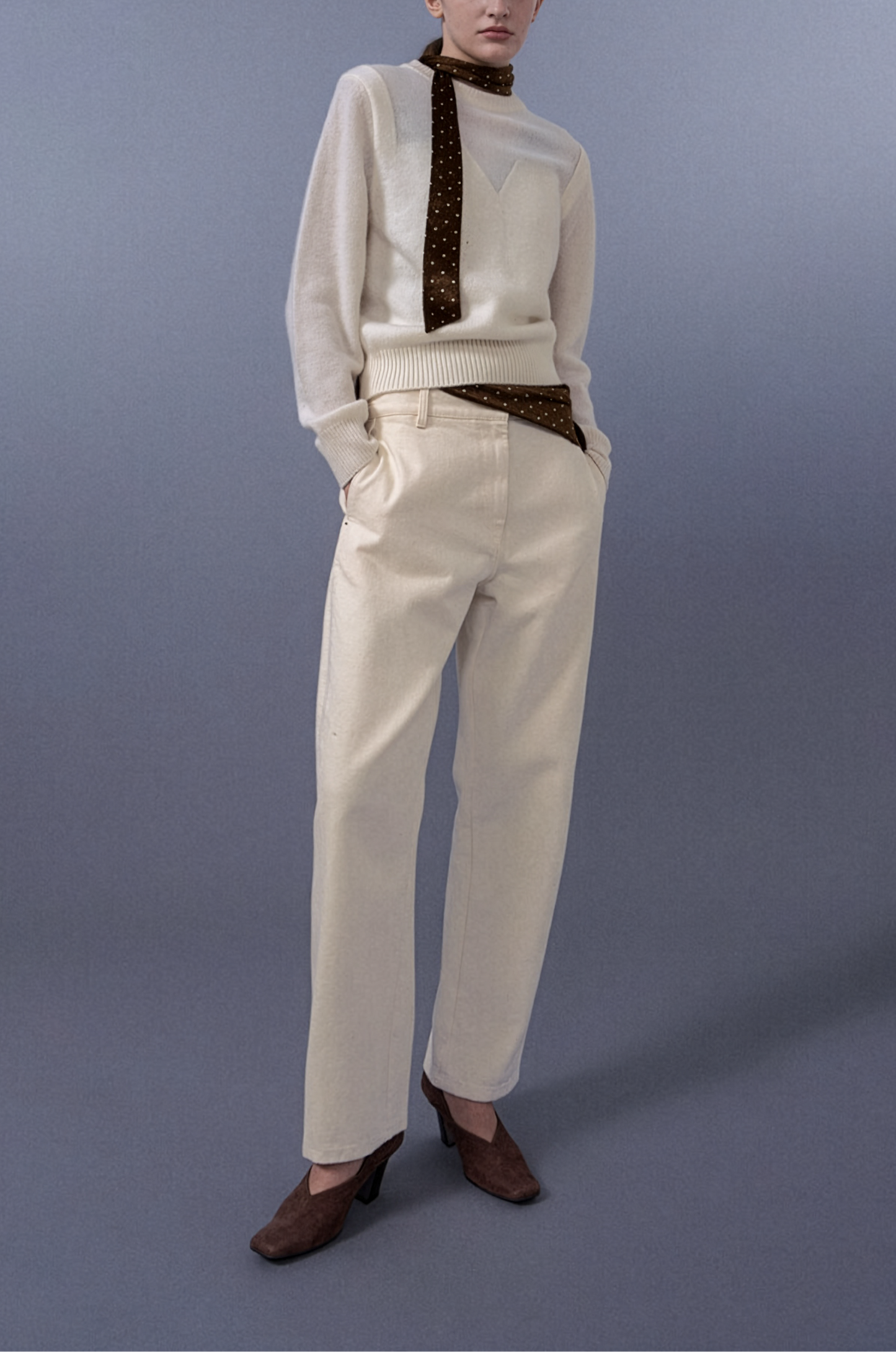 Modern Incision Knit Top