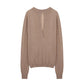 2-Way Sheer Polo Knit Top