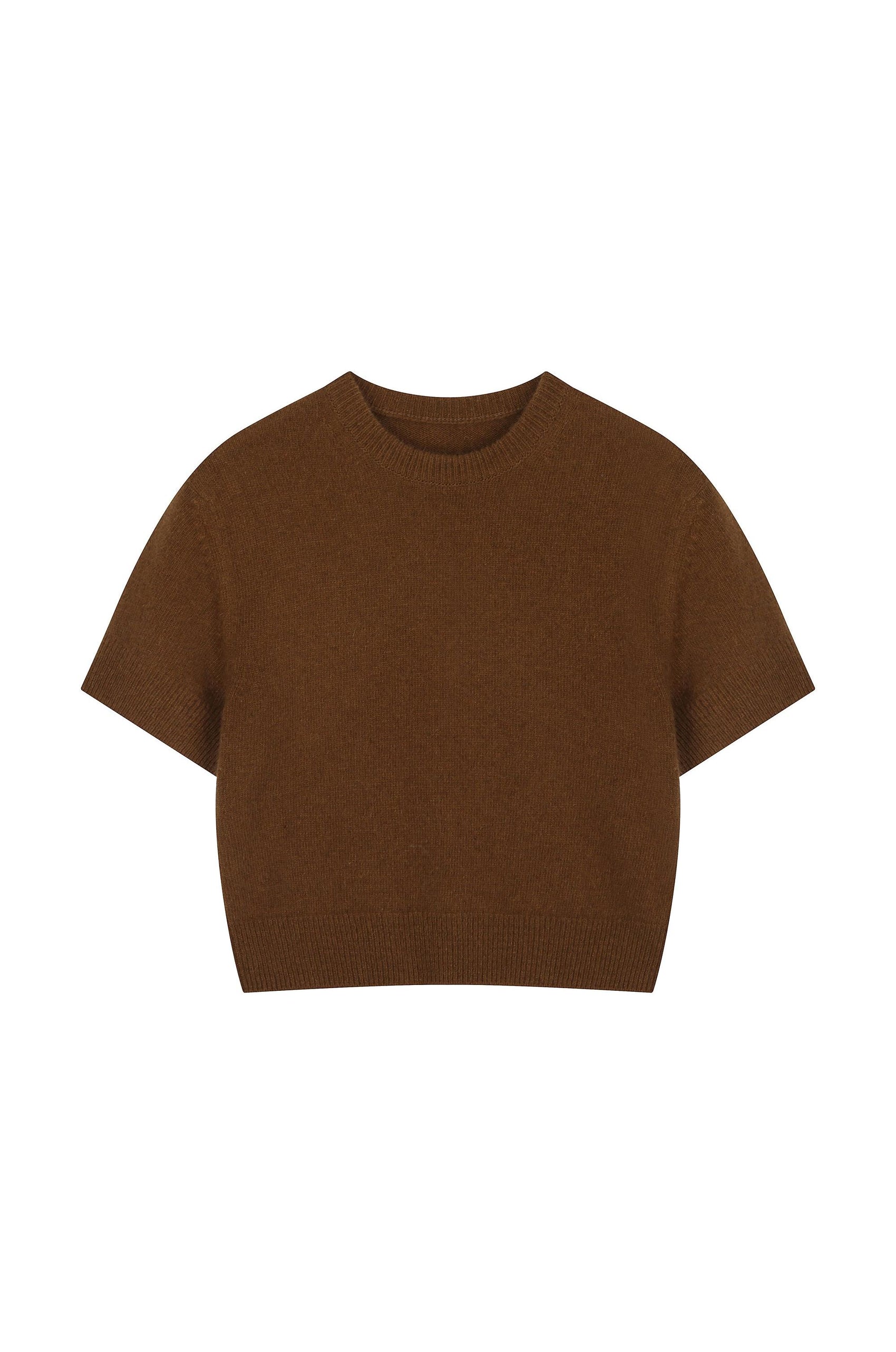 Basic Half-Sleeve Knit Top