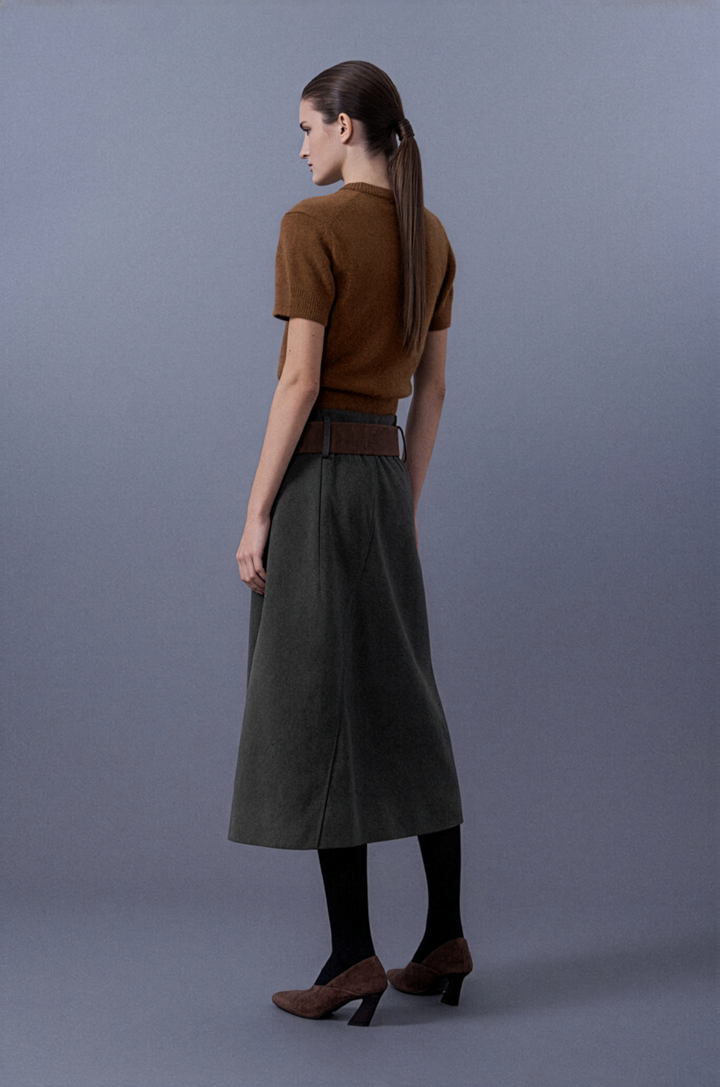 Basic Half-Sleeve Knit Top