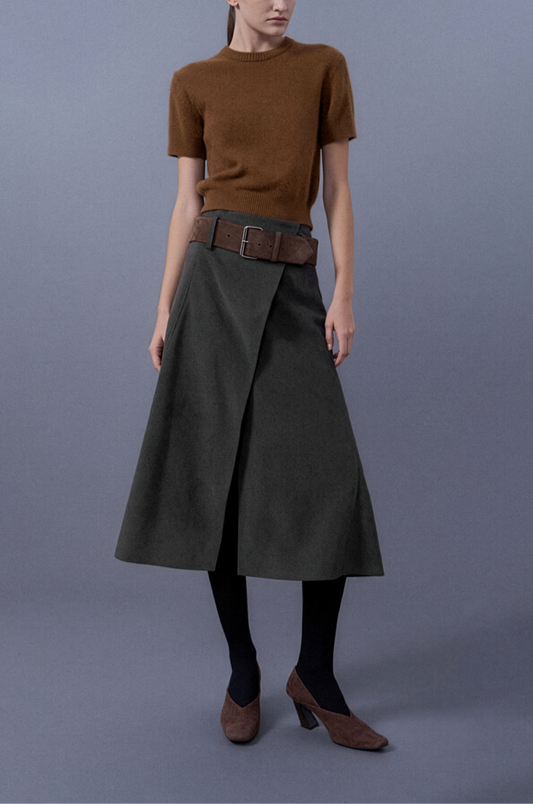 Basic Half-Sleeve Knit Top