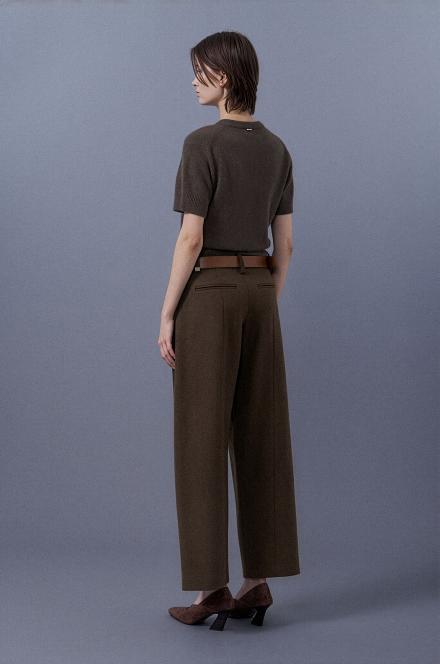 Basic Half-Sleeve Knit Top