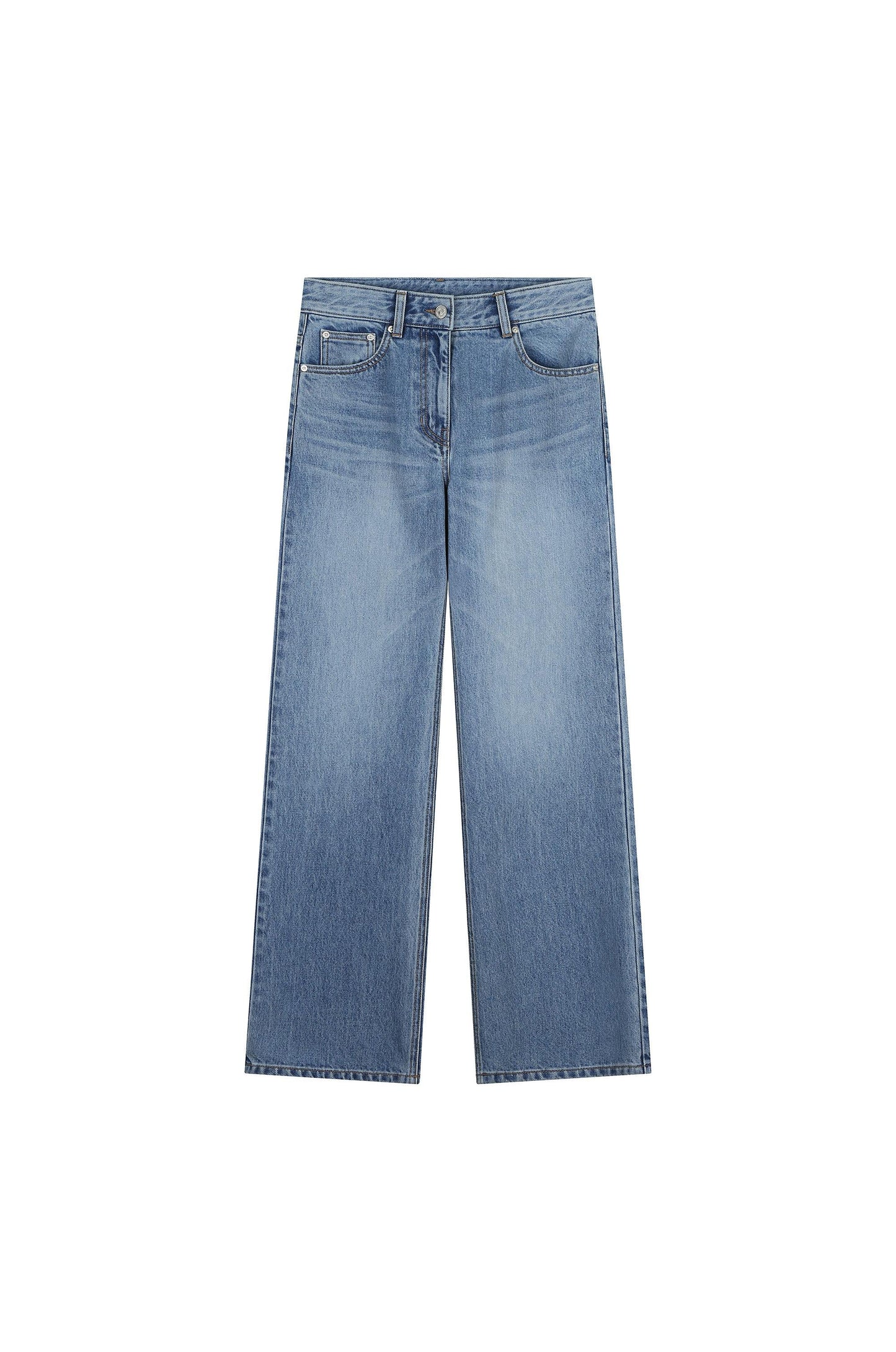 Twisted Hem Point Denim Pants