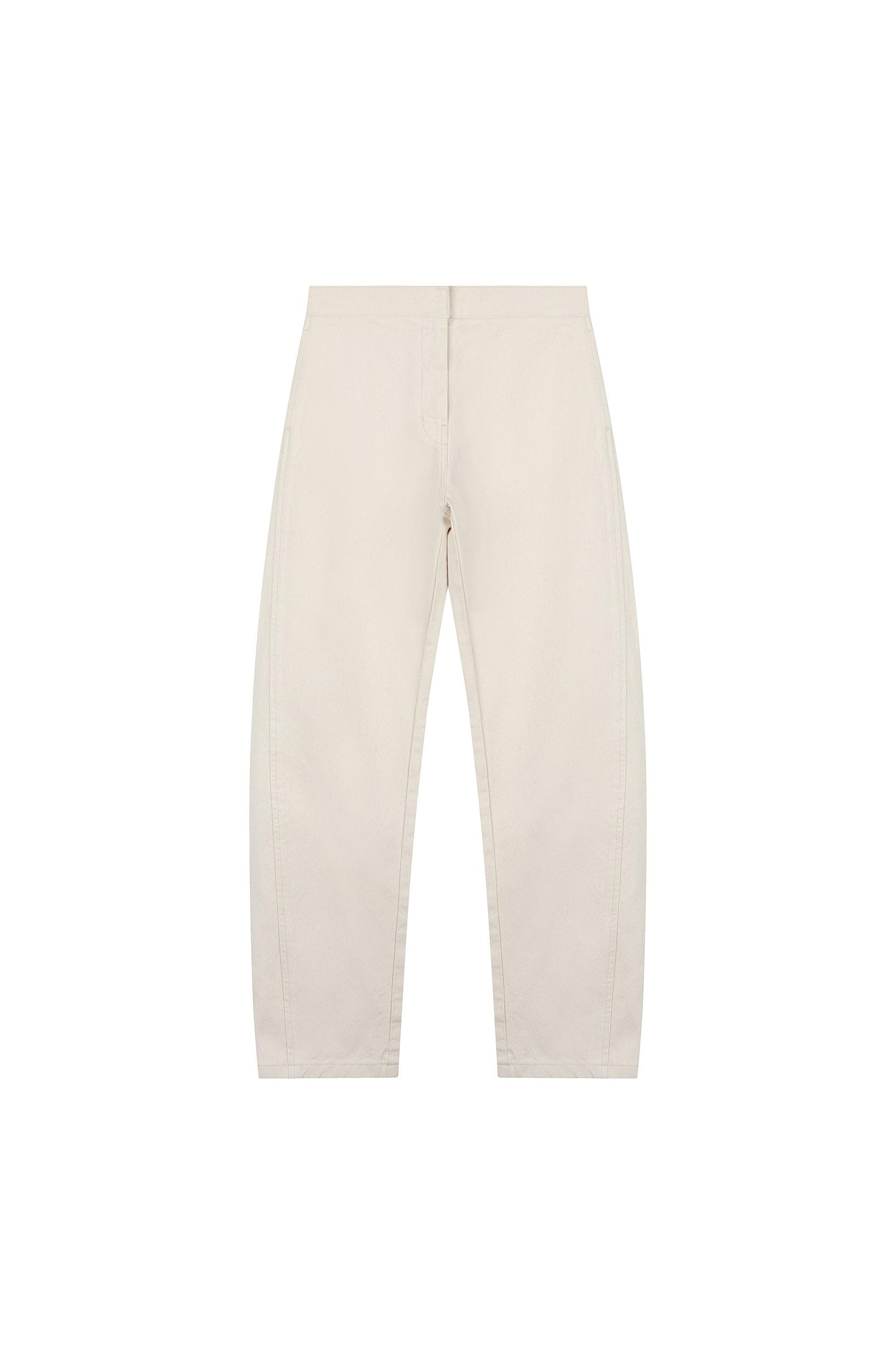 Curved Silhouett Denim Pants