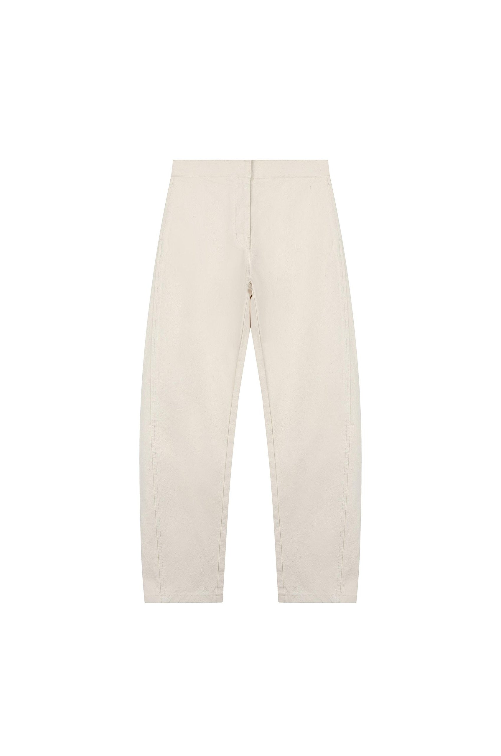 Curved Silhouett Denim Pants