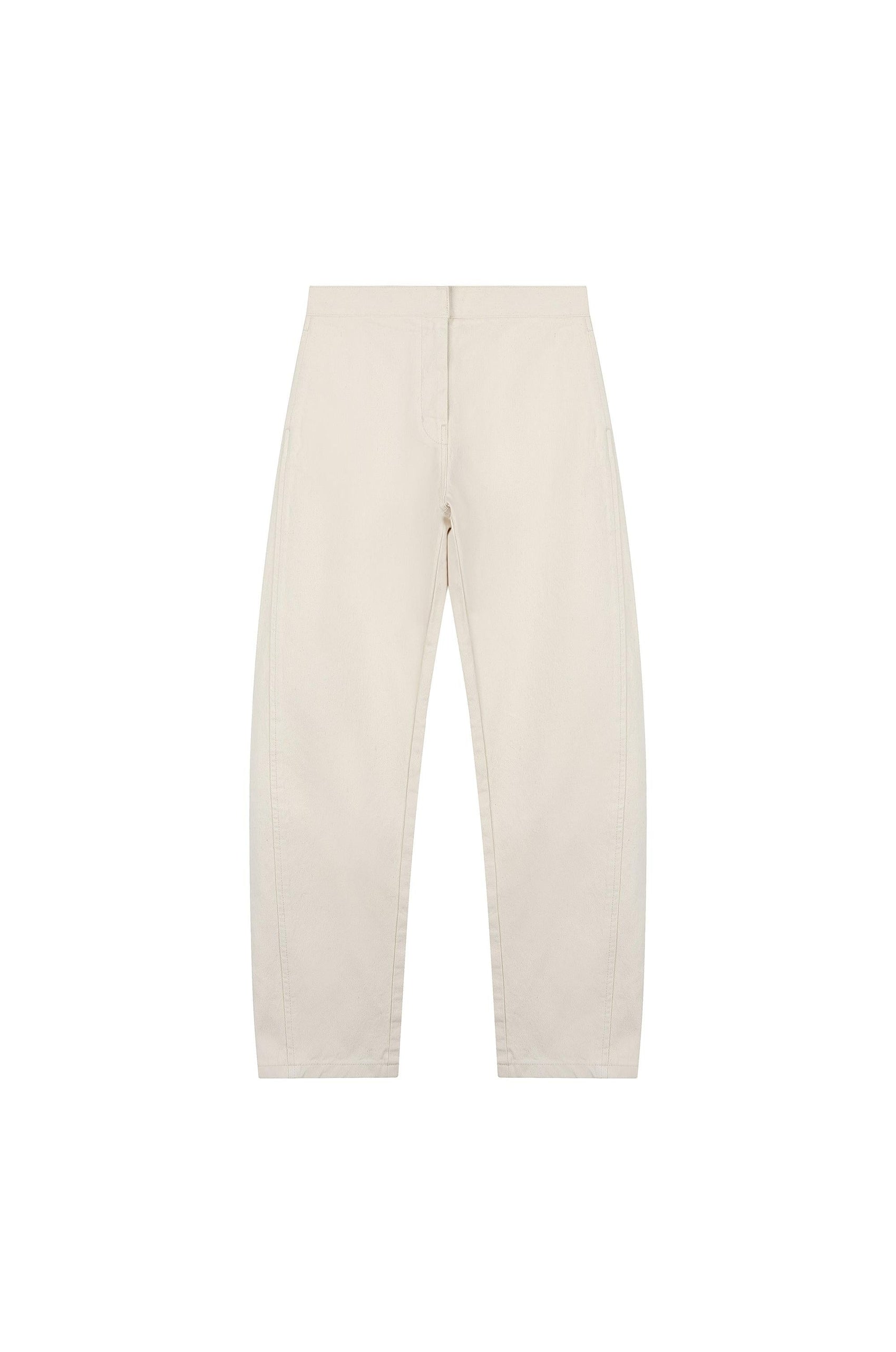Curved Silhouett Denim Pants