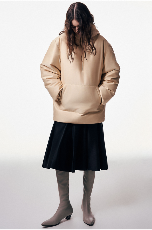 Glossy Down Hoodie
