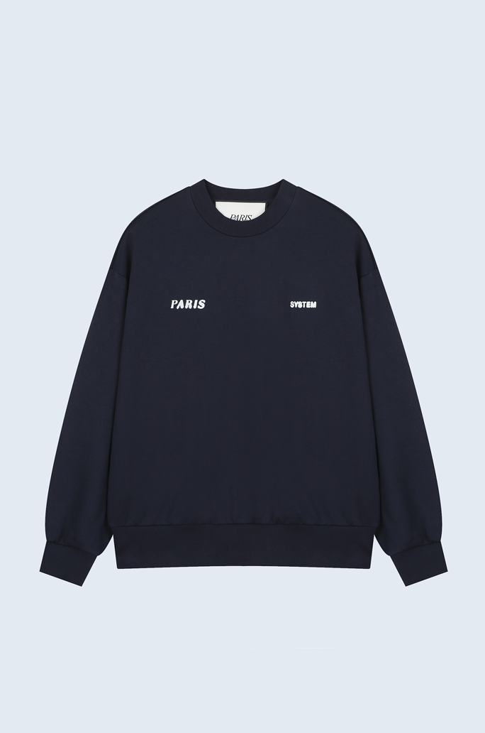 Back Logo Round Neck Sweatshirt