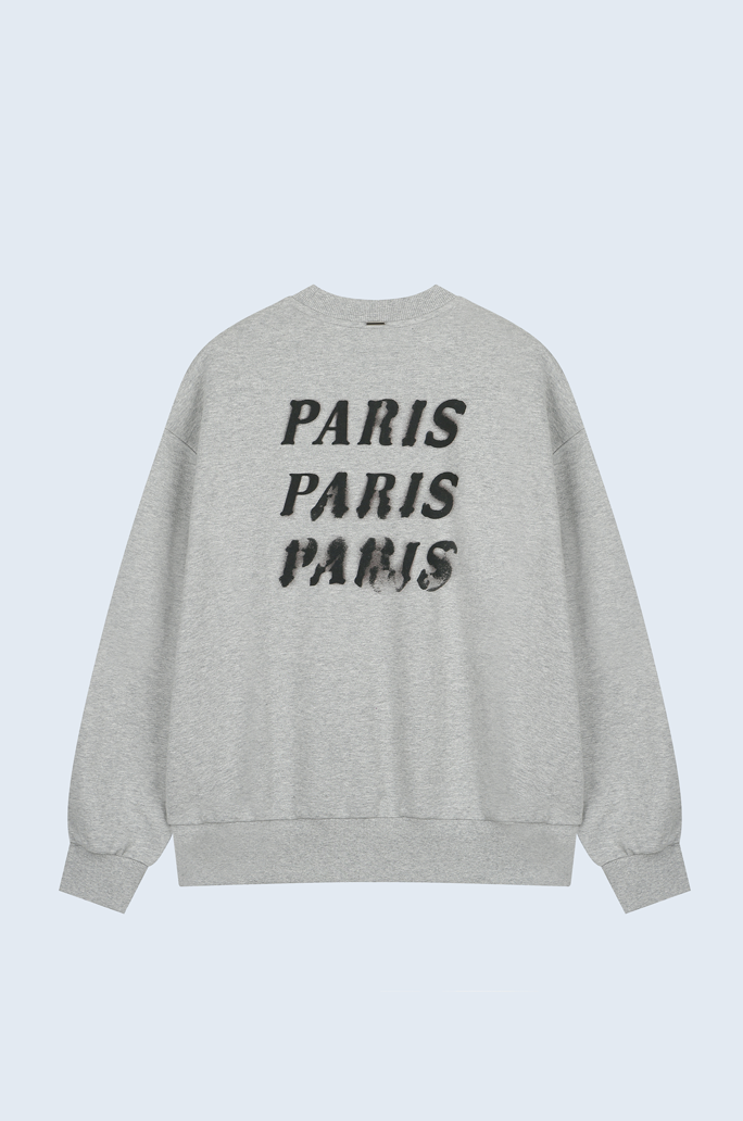 Back Logo Round Neck Sweatshirt