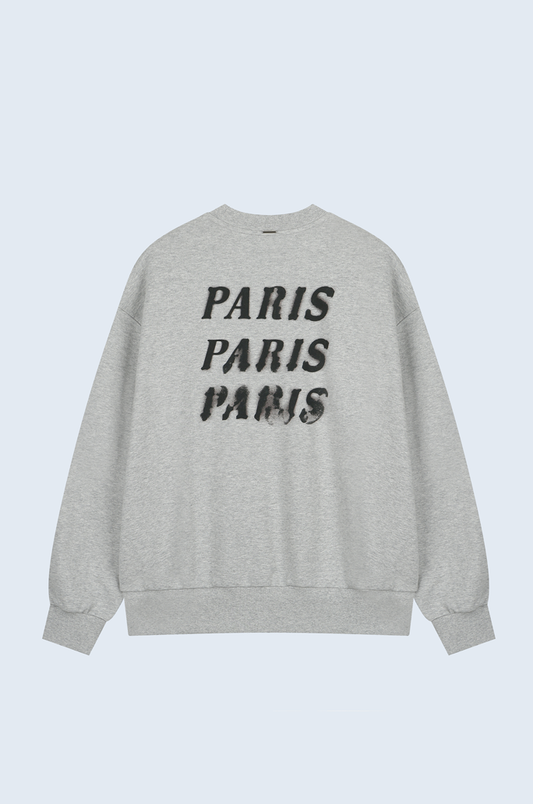 Back Logo Round Neck Sweatshirt