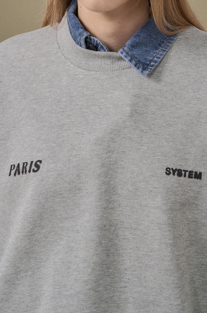 Back Logo Round Neck Sweatshirt